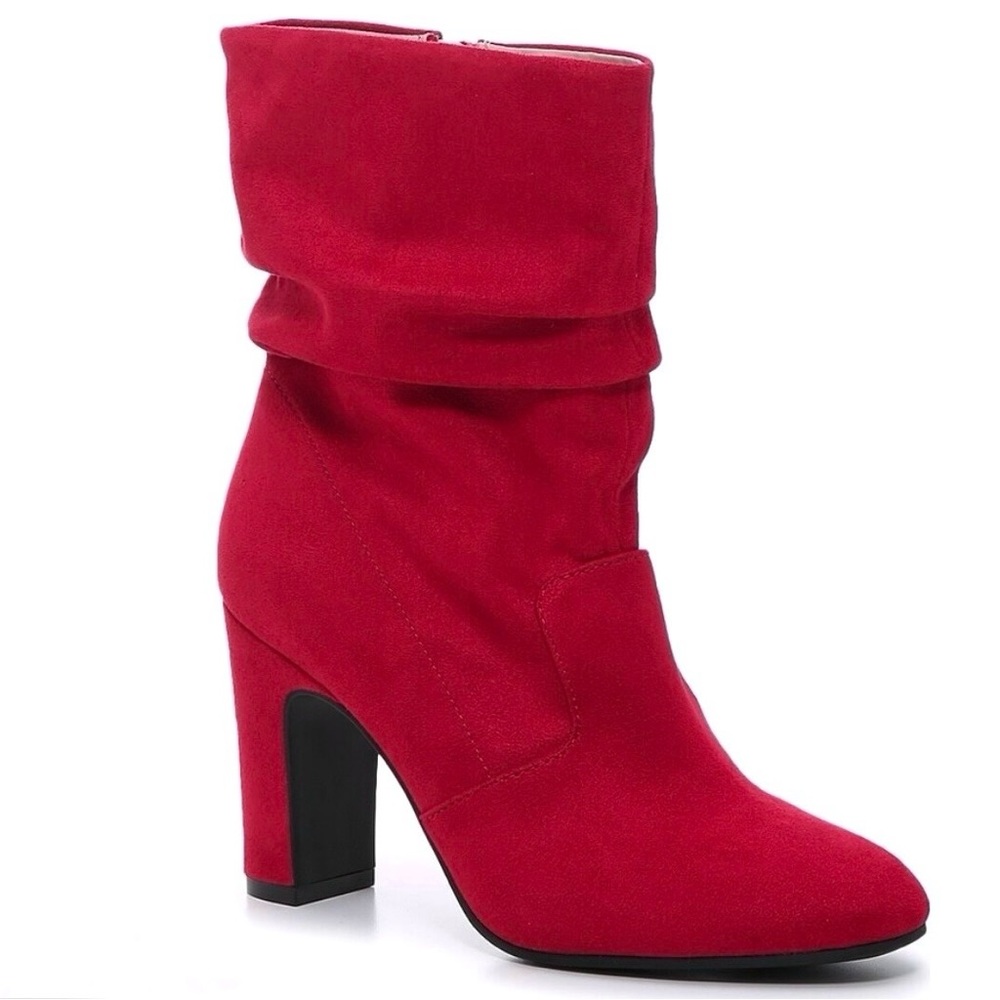 NWOT Kelly & Katie Red Tagazee Booties - Size 6.5